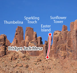 Thunderbolts, Desert Towers Route Photo