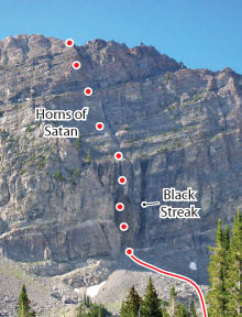 Horns of Satan, Wasatch Range Route Photo