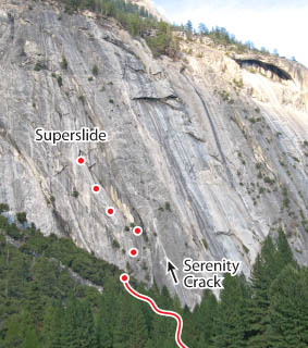 Superslide, Yosemite Route Photo